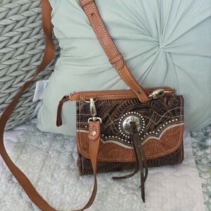 Brown and Black Women's Bag